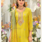 Yellow Color Heavy Chinon With Embroidery Work Sharara Suits Near Me