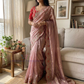 Elagant Pink Color Georgette With Embroidered Saree Zari And Sequins Work Near Me