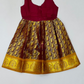 Yellow And Brown Color Art Silk Langa Set With Zari Work In Tempe