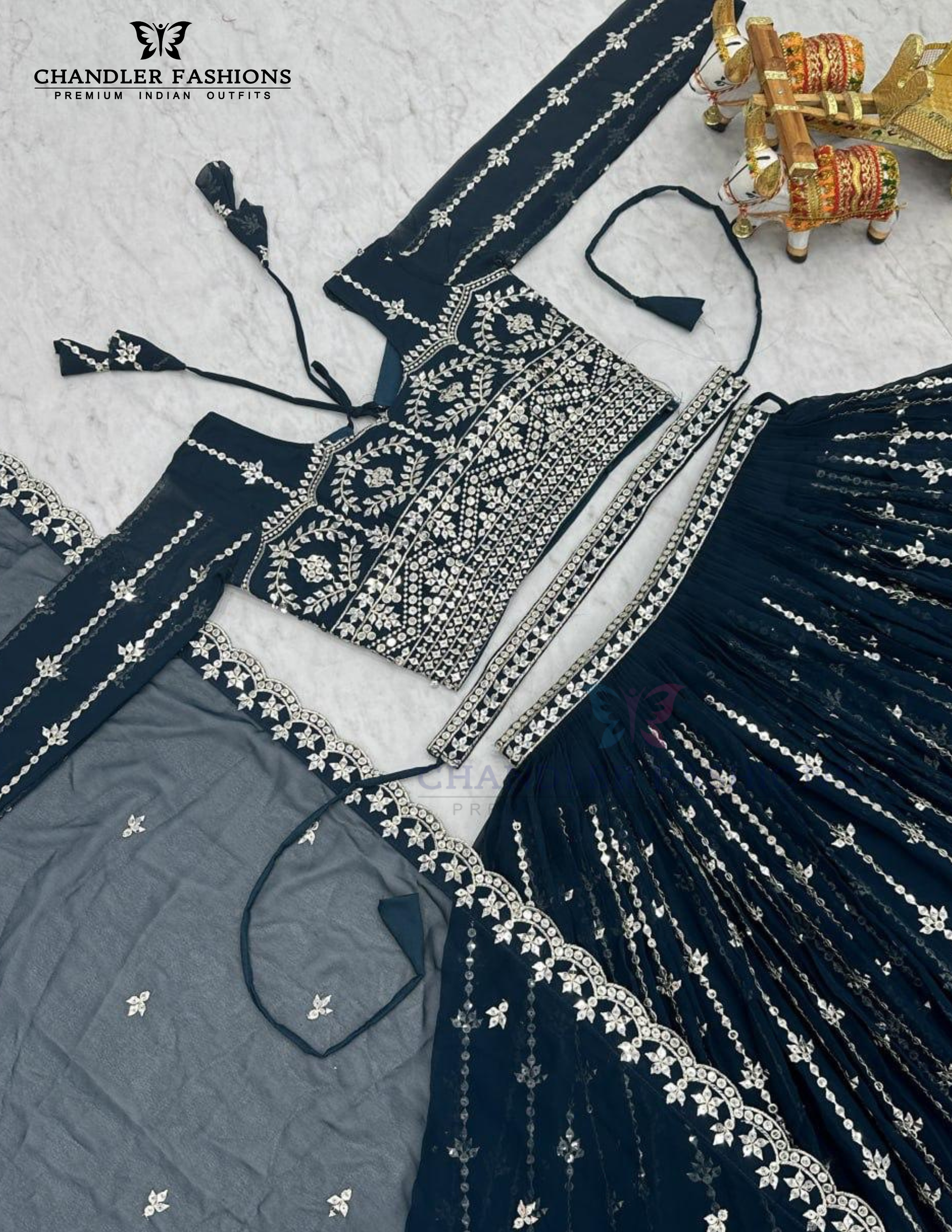 Lehenga Choli With Belt In Sedona