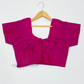 Amazing Pink Color Silk Cotton Blouse For Women