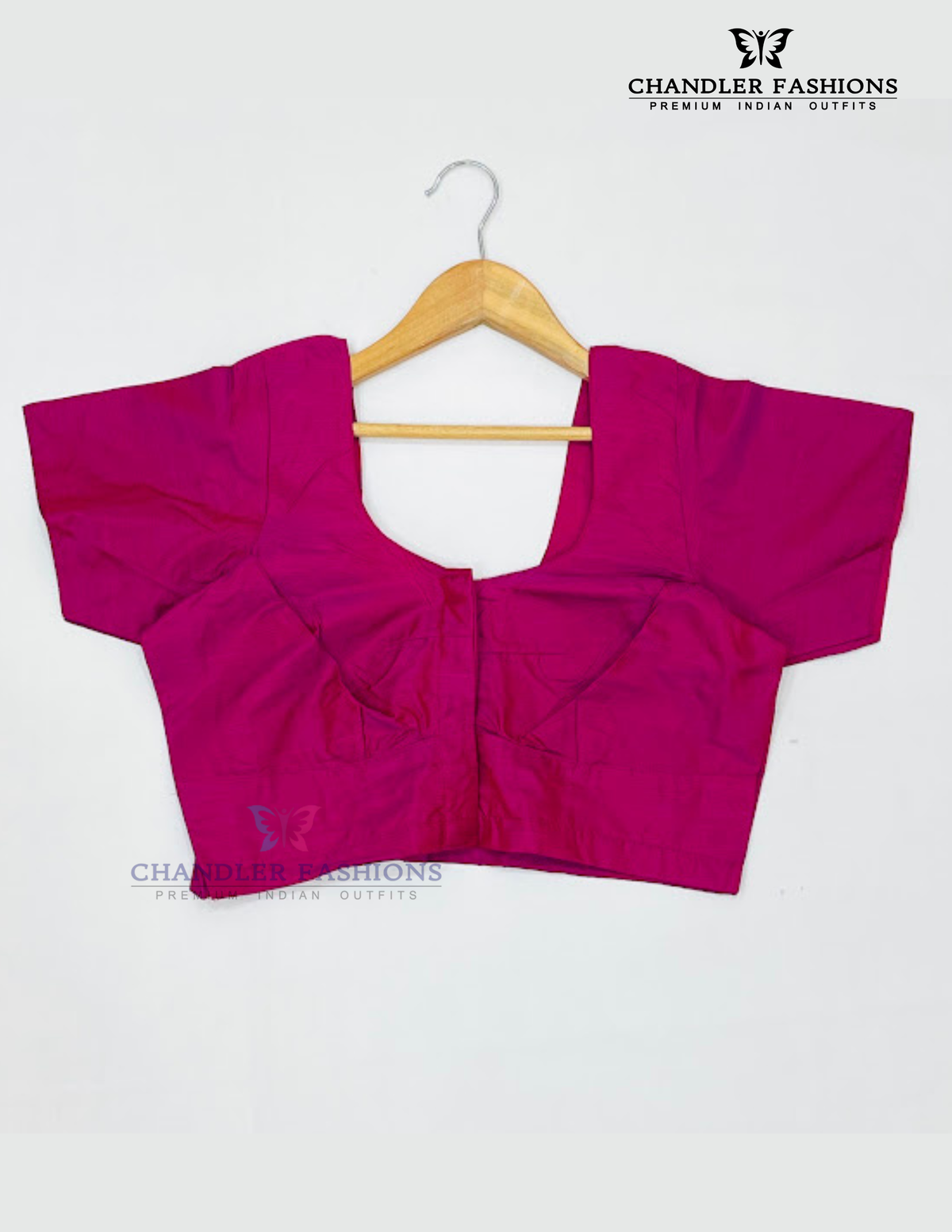 Amazing Pink Color Silk Cotton Blouse For Women