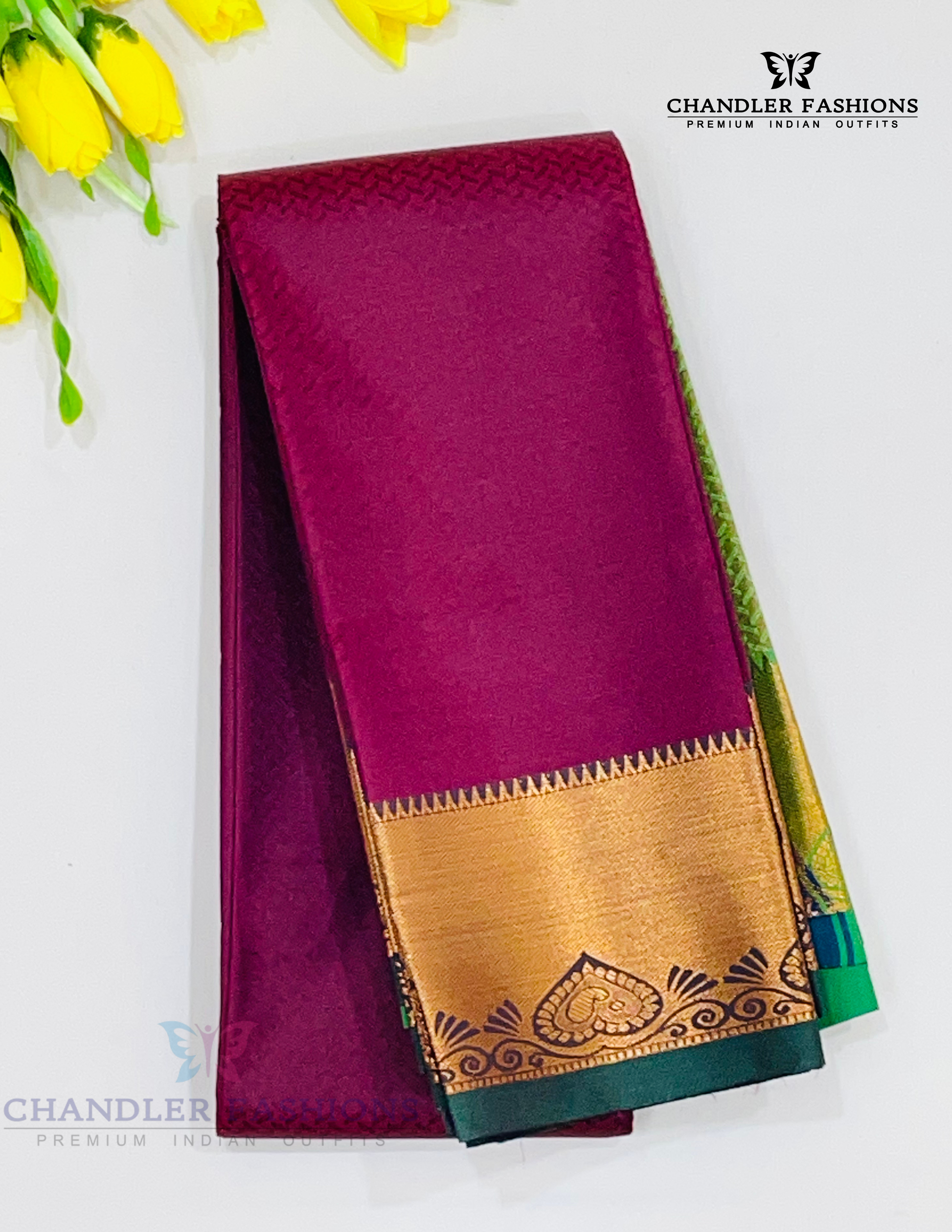 Elegant Maroon Art Silk Saree With Zari Work For Women