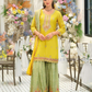 Gorgeous Yellow Color Heavy Chinon With Embroidery Work Sharara Suits With Dupatta