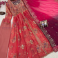 Pink Color Fendi Silk Anarkali Gown In Prescott