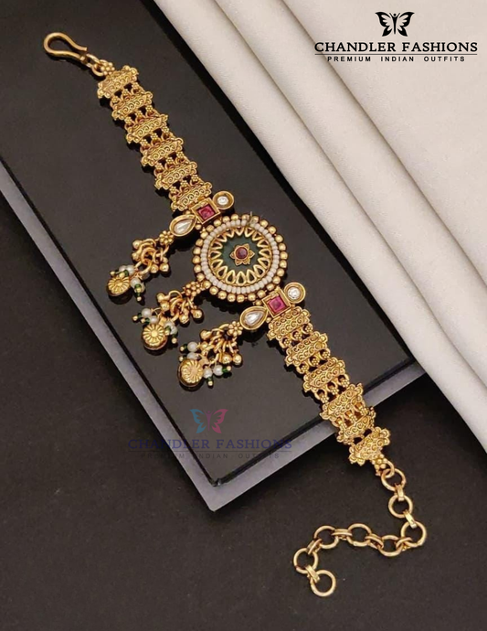 Beautiful Antique Gold Designer Bracelet For Women