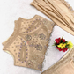 Cream Color Ready-To-Wear Geogatte Drape Saree Embroidery Work In Tempe