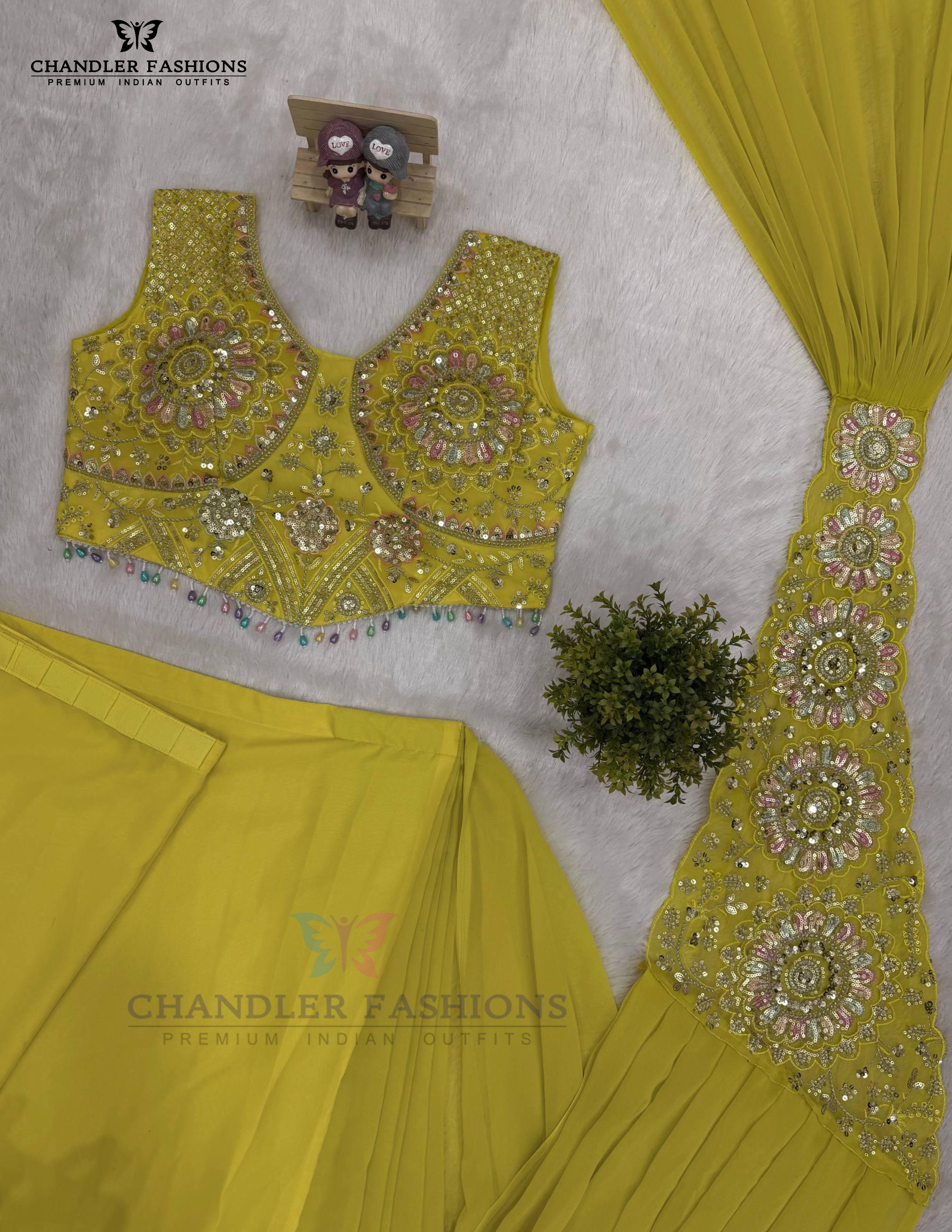 Georgette With Ready To Wear Saree In Arizona