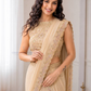 Cream Color Ready-To-Wear Geogatte Drape Saree Embroidery And Sequins Work In USA
