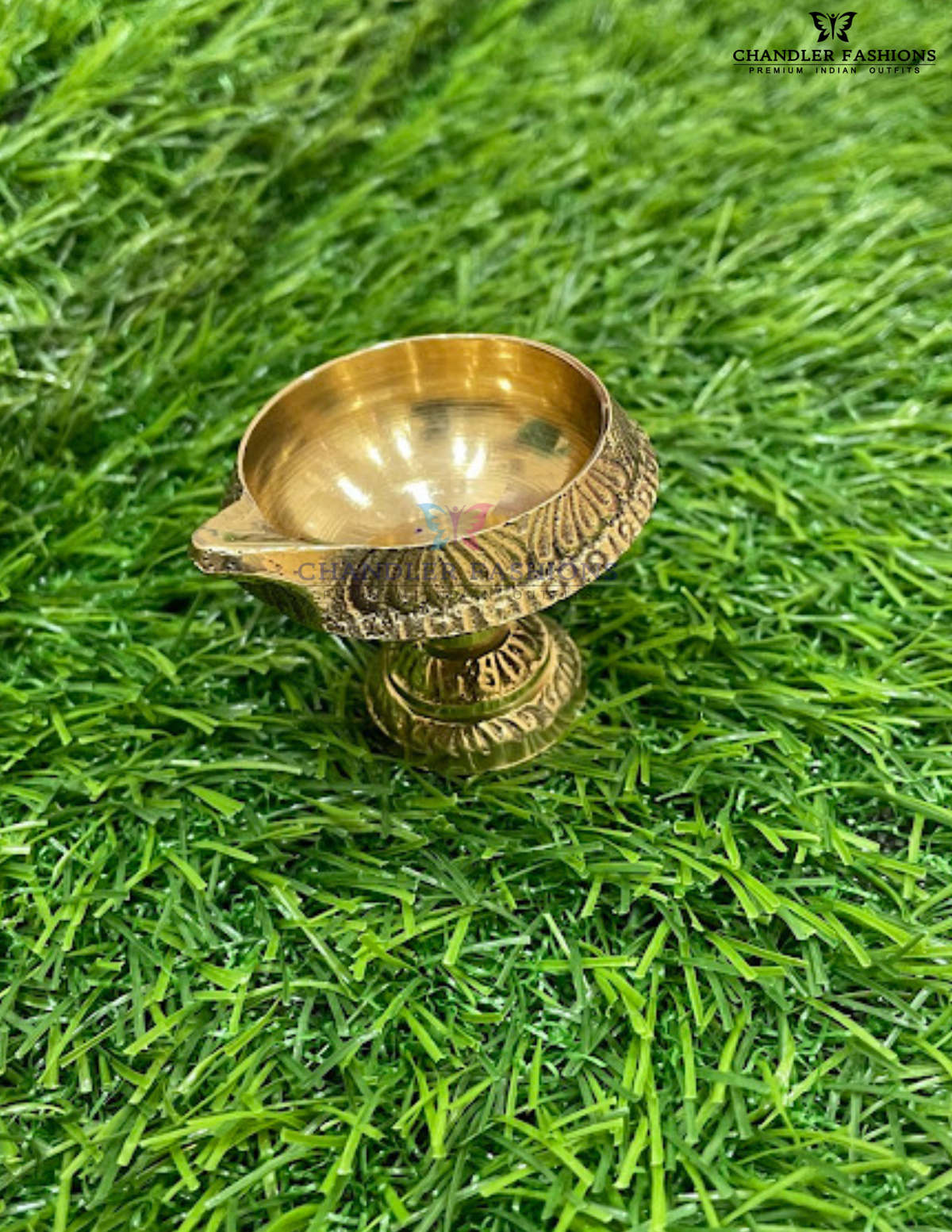 Attractive Gold Color With Traditional Festive Brass For Kubera Lamp