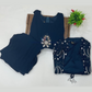 Teal Blue Color Georgette Palazzo Suits With Embroidery And Sequins Work In USA