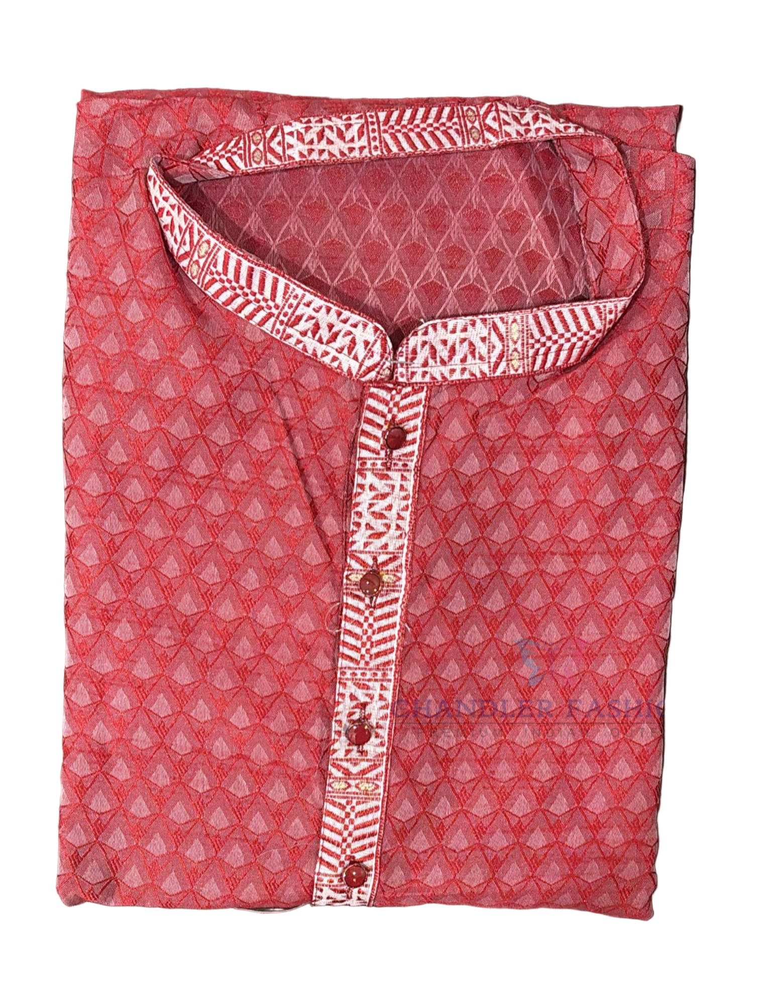 Attractive Maroon Color Raw Silk With Embroidery Work Kurta Suits For Men