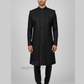 Fantabulous Black Color Silk With Embroidery And Sequins Work Sherwani Suit For Men - PREMIUM QUALITY