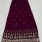 Wine Color Choli Set With Embroidery And Sequins Work In Arizona