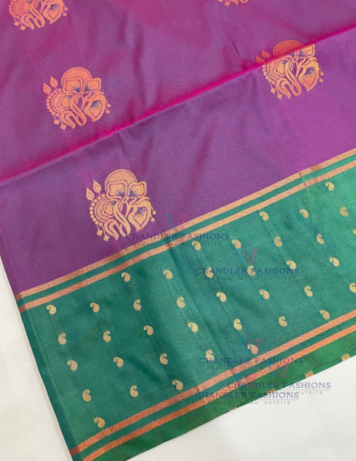 Purple Color Soft Silk Saree In Yuma