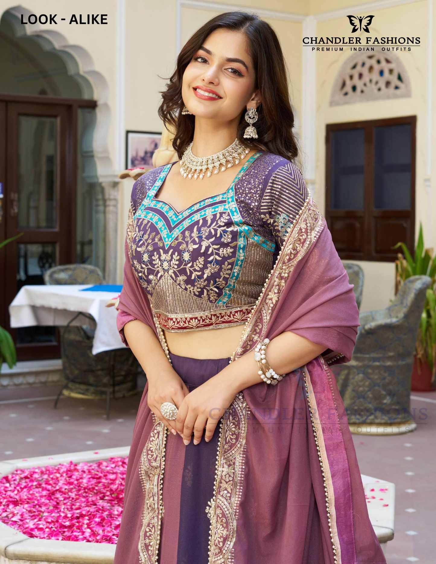 Multicolor Georgette With Sequins And Embroidery Work Lehenga Choli Near Me