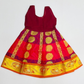 Golden Orange Color Art Silk Langa Set In Tempe
