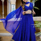 Blue Color With Embroidery And Sequins Work Lehenga In USA