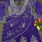 Purple Color Chinon Ready To Wear Saree With Embroidery Work In USA
