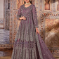 Amazing Light Purple Color Butterfly Net With Embroidered Anarkali Suit For Women