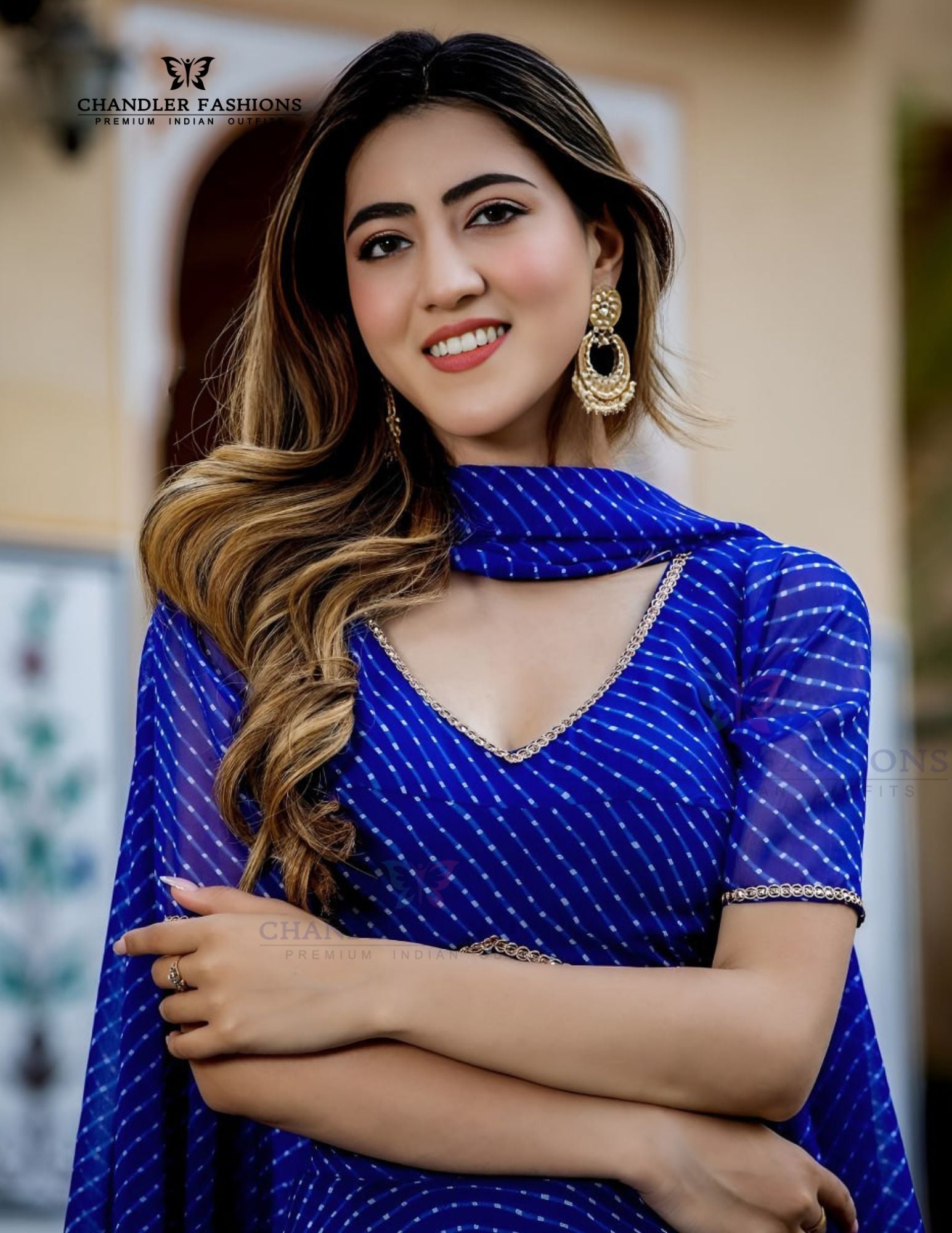 Blue Color With Embroidery Work Lehenga In Mesa 