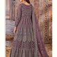 Light Purple Color Butterfly Net With Embroidered Anarkali Suit Near Me