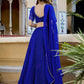 Blue Color With Sequins Work Lehenga In Yuma