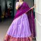 Lavender Color Kanchi Silk With Traditional Lehenga Choli With Dupatta Near Me