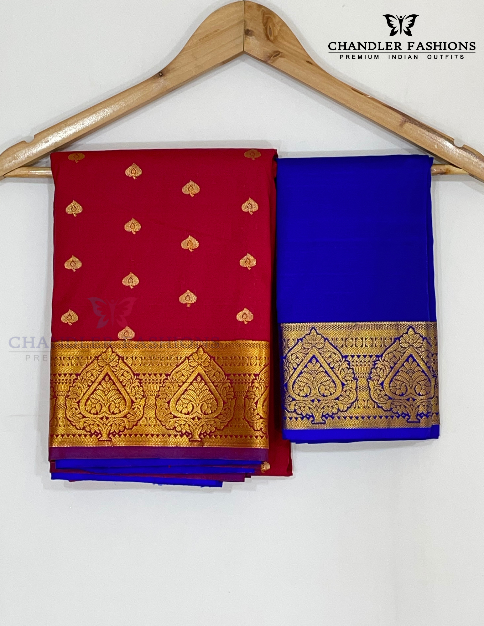 Beautiful Maroon Color Pure Kanchi Silk With Gold Zari Work Saree In Near Me