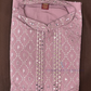 Attractive Light Purple Color Soft Silk With Embroidery And Mirror Work Kurta Suits Near Me