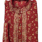 Stunning Maroon Color Raw Silk Men's Kurta With Pajama Pant Near Me
