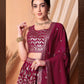 Pink Color Georgette With Embroidery And Sequins Work Lehenga Near Me
