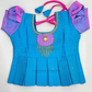 Sky Blue And Pink Color With Stones Work Langa Set In Yuma