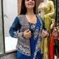 Blue Color Rangoli Silk With Embroidery Work Ready To Wear Saree Near Me