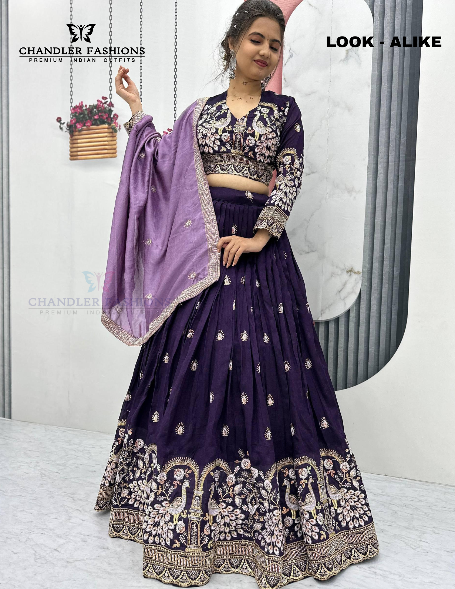 Purple Color Embroidery And Sequins Work Lehenga Choli With Dupatta Near Me