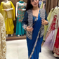 Georgeous Blue Color Rangoli Silk With Embroidery Work Ready To Wear Saree