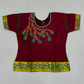 Maroon And Green Color Langa Set With Embroidery Work In Chandler