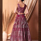 Dark Pink Color Georgette Lehenga Choli In Surprise
