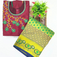 Maroon And Green Color Art Silk Langa Set With Embroidery And Stone Work In USA
