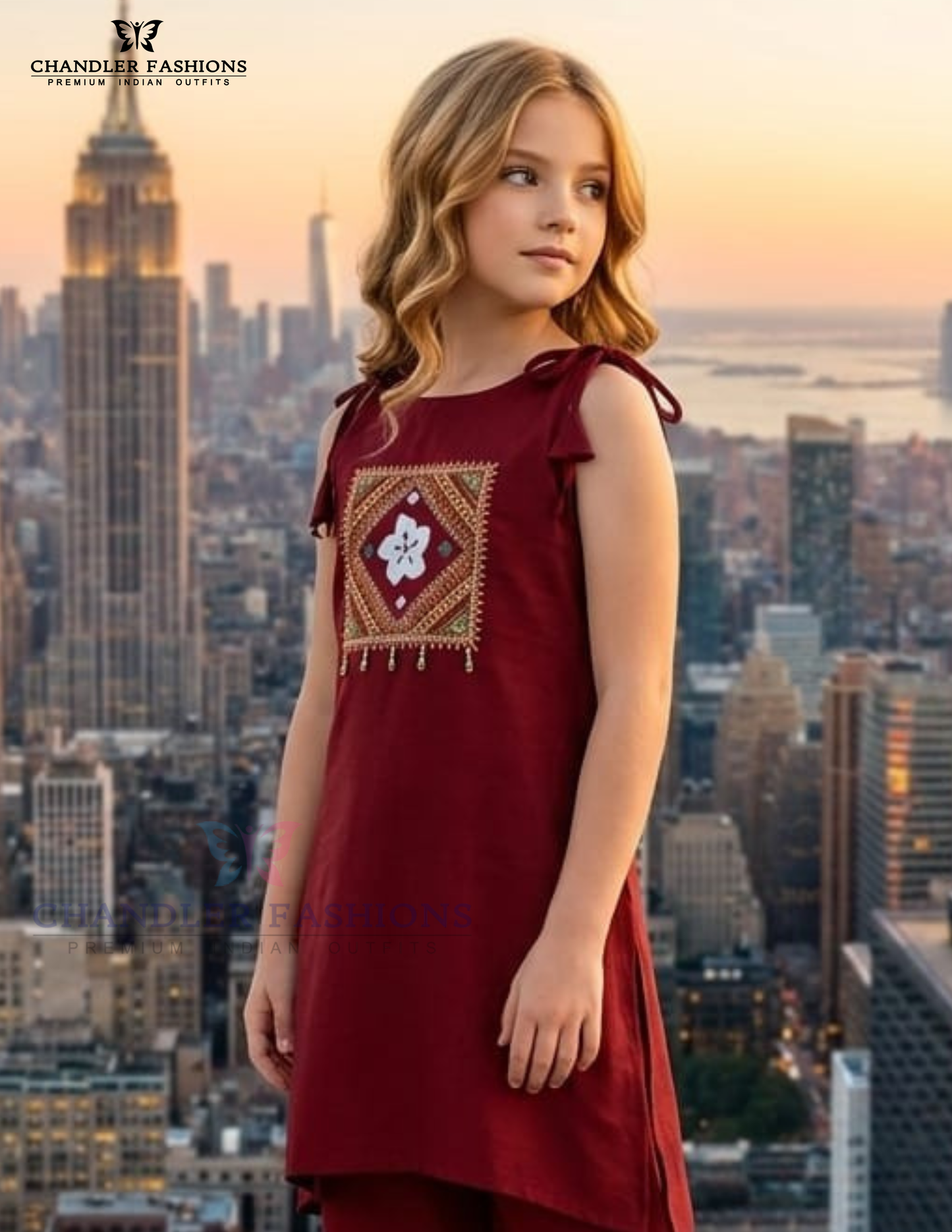 Maroon Color Rayon With Embroidery Work Kurti Suits Near Me