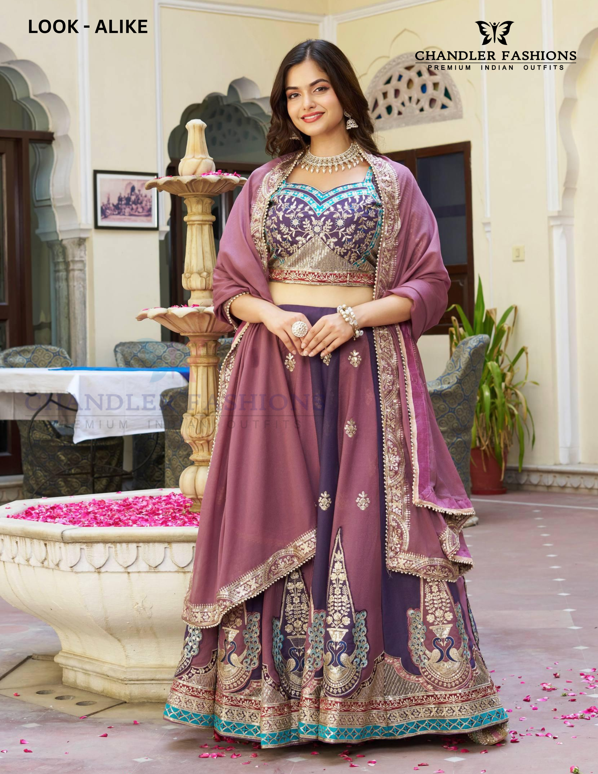 Multicolor Georgette With Sequins And Embroidery Work Lehenga Choli In USA