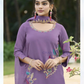 Lavender Color Salwar Suits With Dupatta Near Me