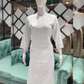 Wonderful White Color Cotton With Embroidery Work Kurti For Women