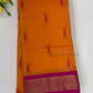 Pretty Orange And Pink Color Nine Yard With Kalyani Cotton And Zari Work Saree For Women
