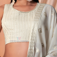 White Color Choli With Embroidery Work In Yuma