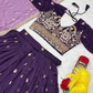 Purple Color Embroidery And Sequins Work Lehenga Choli With Dupatta In Suncity