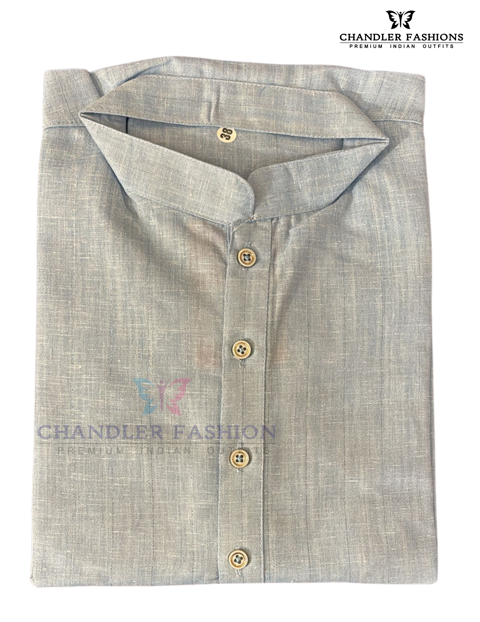 Appealing Blue Color Cotton Kurta With Pajama Pant Near Me