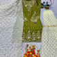 Mehendi Green Color Georgette With Embroidery Work Sharara Suits Near Me