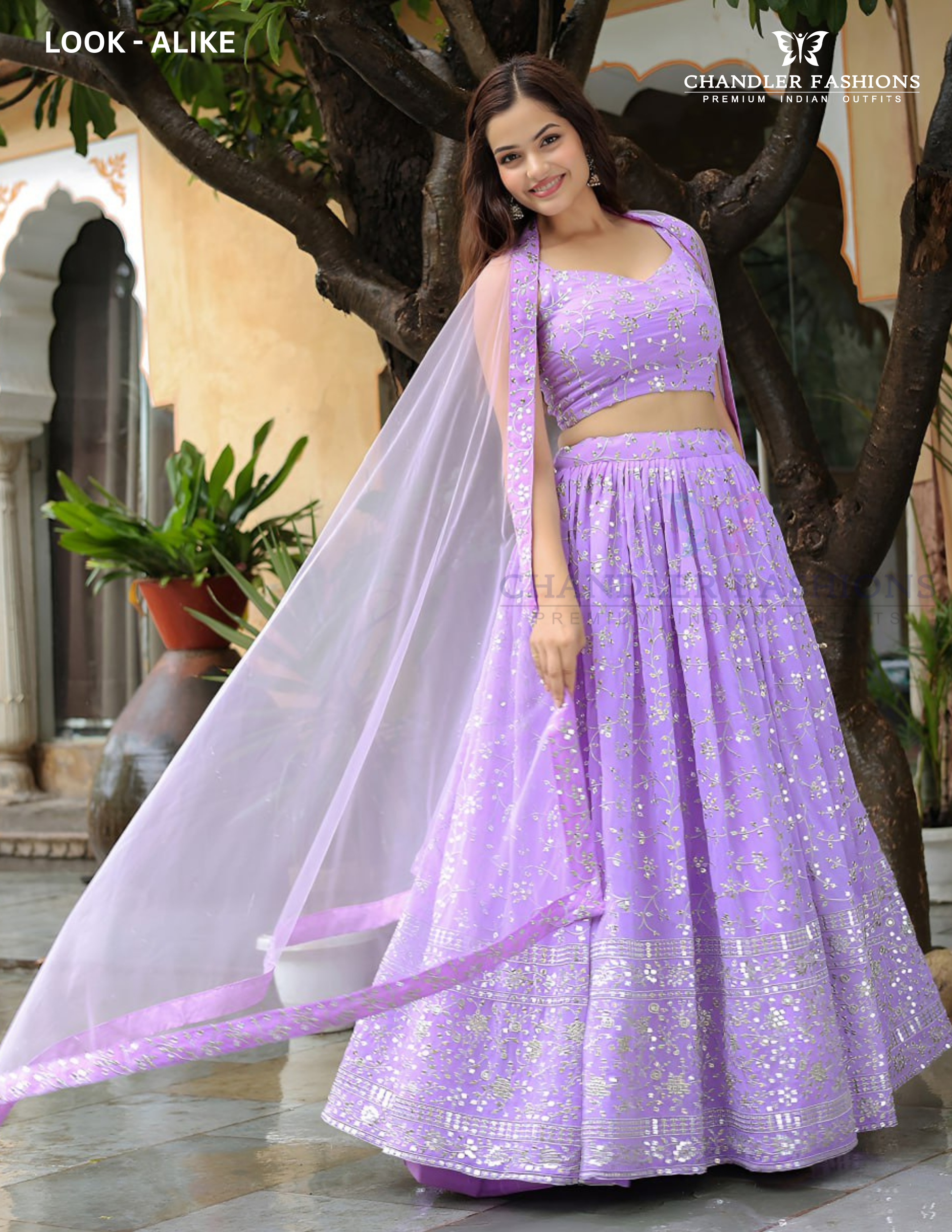 Georgette With Zari Embroidery Work Lehenga Choli In USA