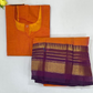 Stunning Orange Color Cotton With Zari Work Border Langa Sets Near Me